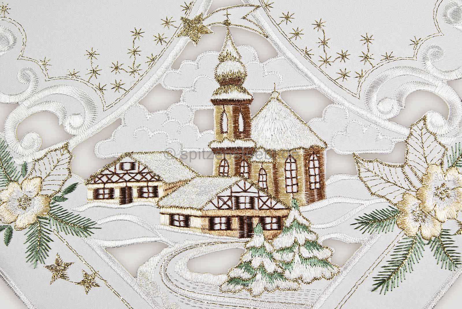 Tischdecken Weihnachten - günstige Weihnachtstischdecken 85x85 cm Plauener  Spitze online kaufen