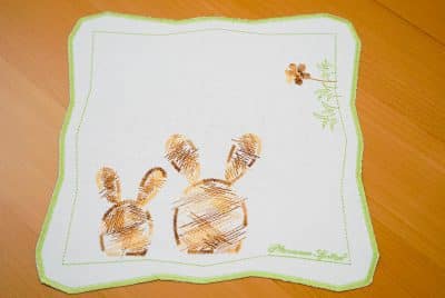 Tischdecken zu Ostern aus Plauener Spitze