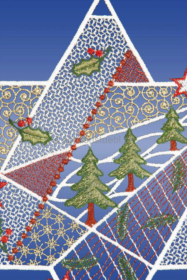 Plauener Spitze Fensterbilder Weihnachten