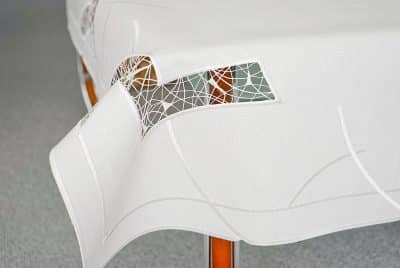 Moderne Tischdecken aus Plauener Spitze 86x86 cm