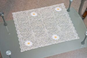 plauener spitze modernes deckchen sommerduft 29×35 cm